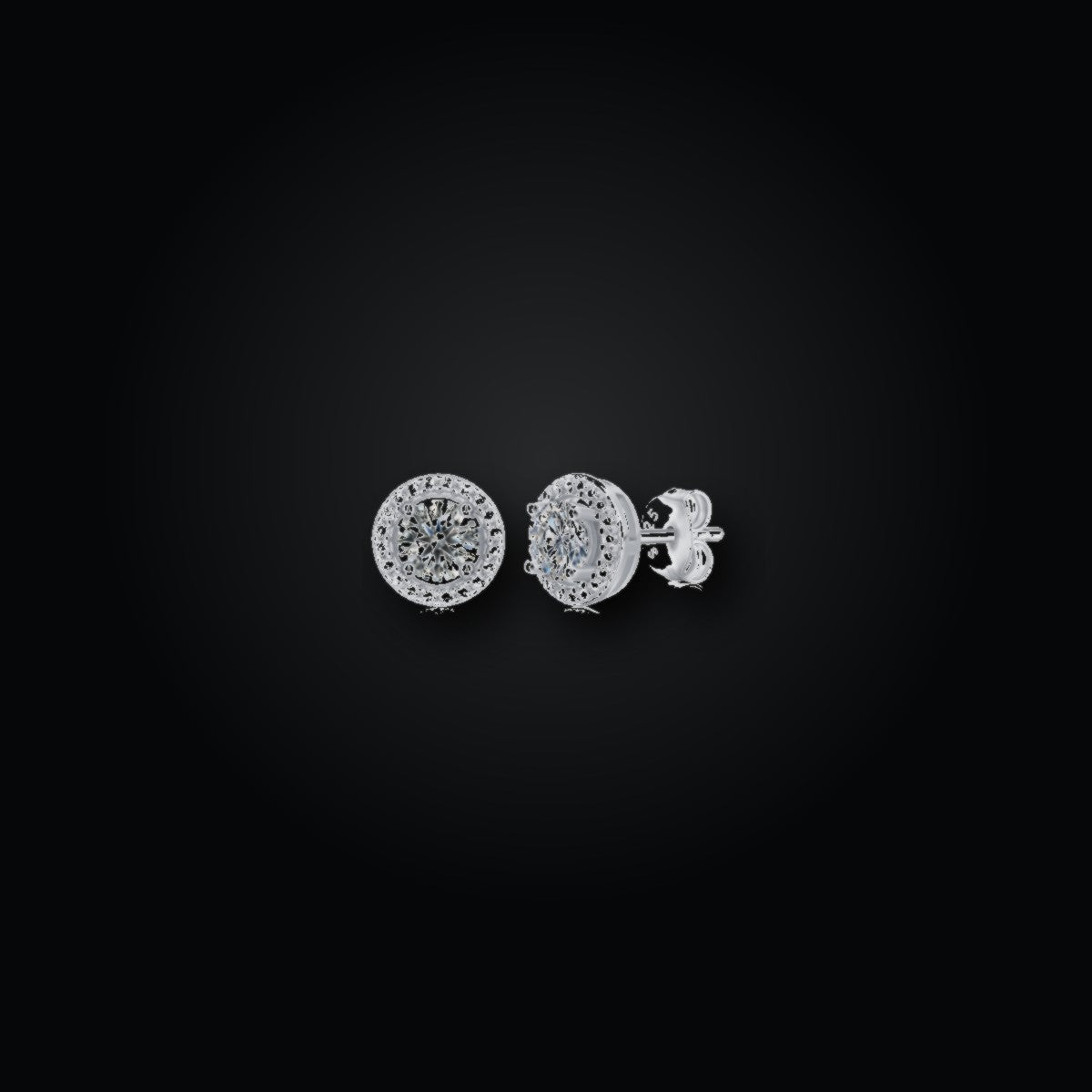 Iced Stud Earrings | 0.50ct | CZ