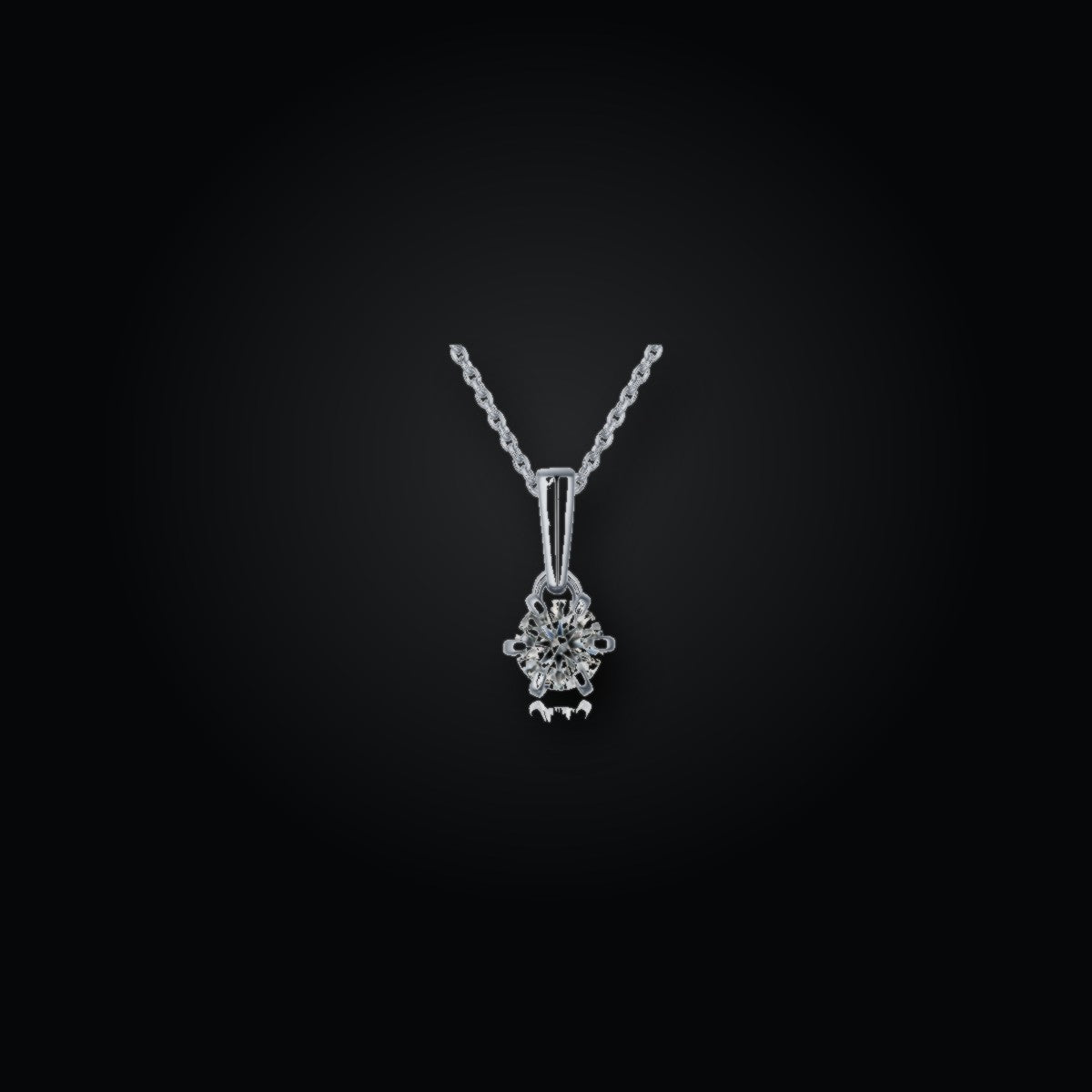 Classic Six-Prong Drop Necklace | 1.0ct | CZ