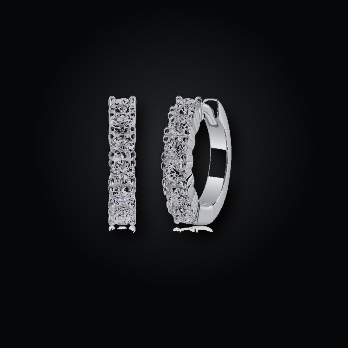 Iced Stud Earrings | Moissanite
