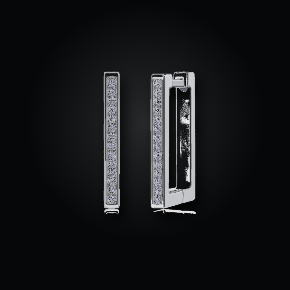 Iced Stud Earrings | Moissanite