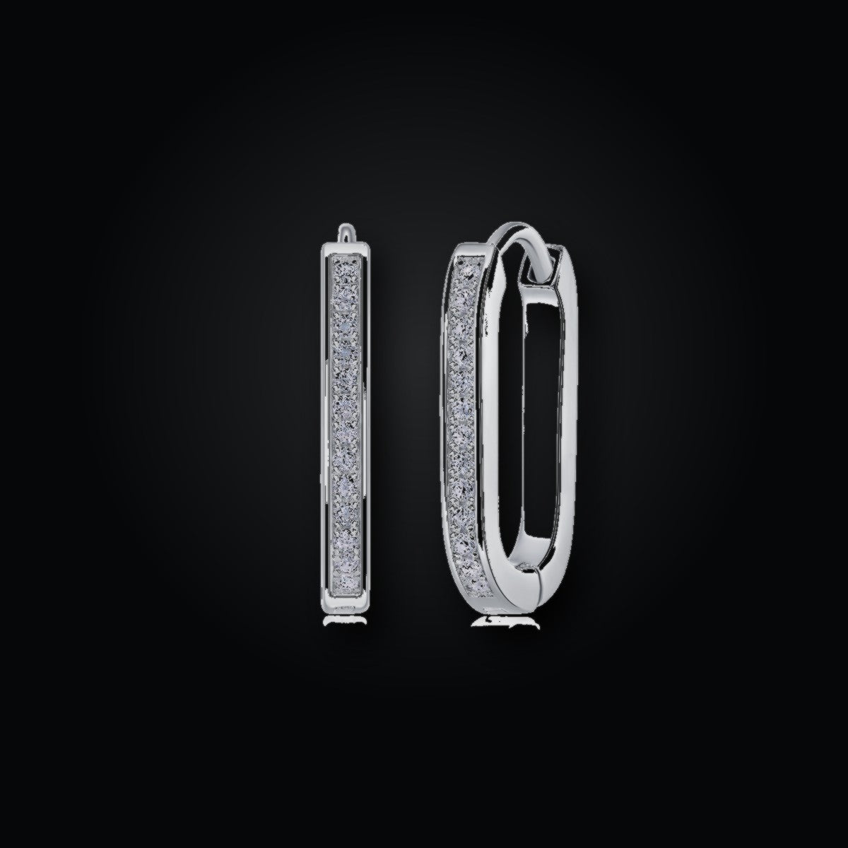 Iced Stud Earrings | Moissanite
