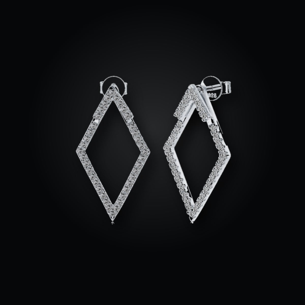 Iced Stud Earrings | Moissanite