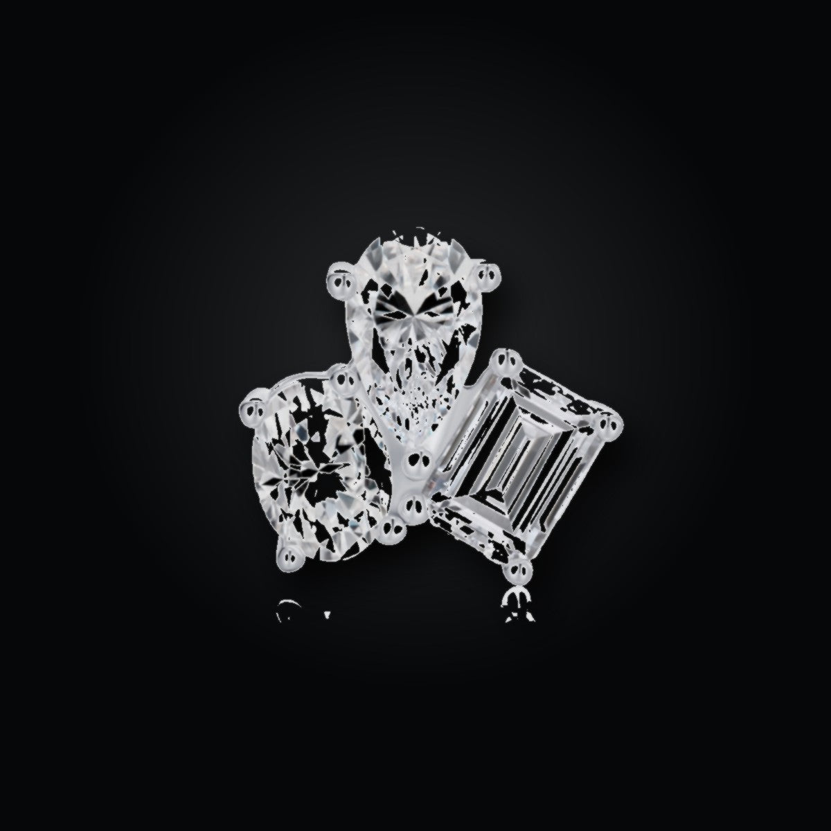 Iced Stud Earrings | Moissanite