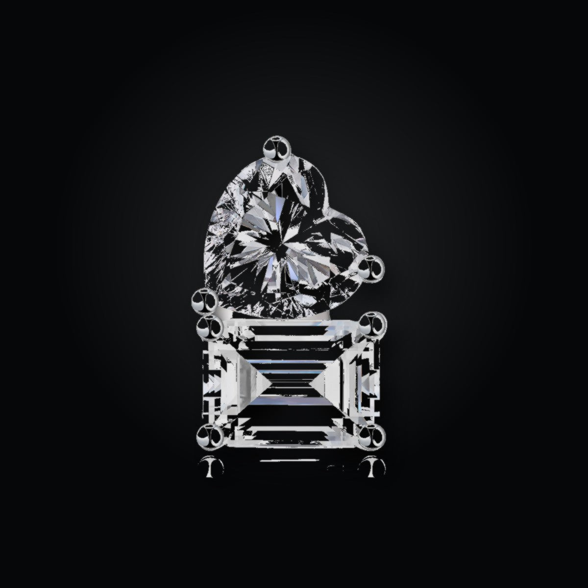 Iced Stud Earrings | Moissanite