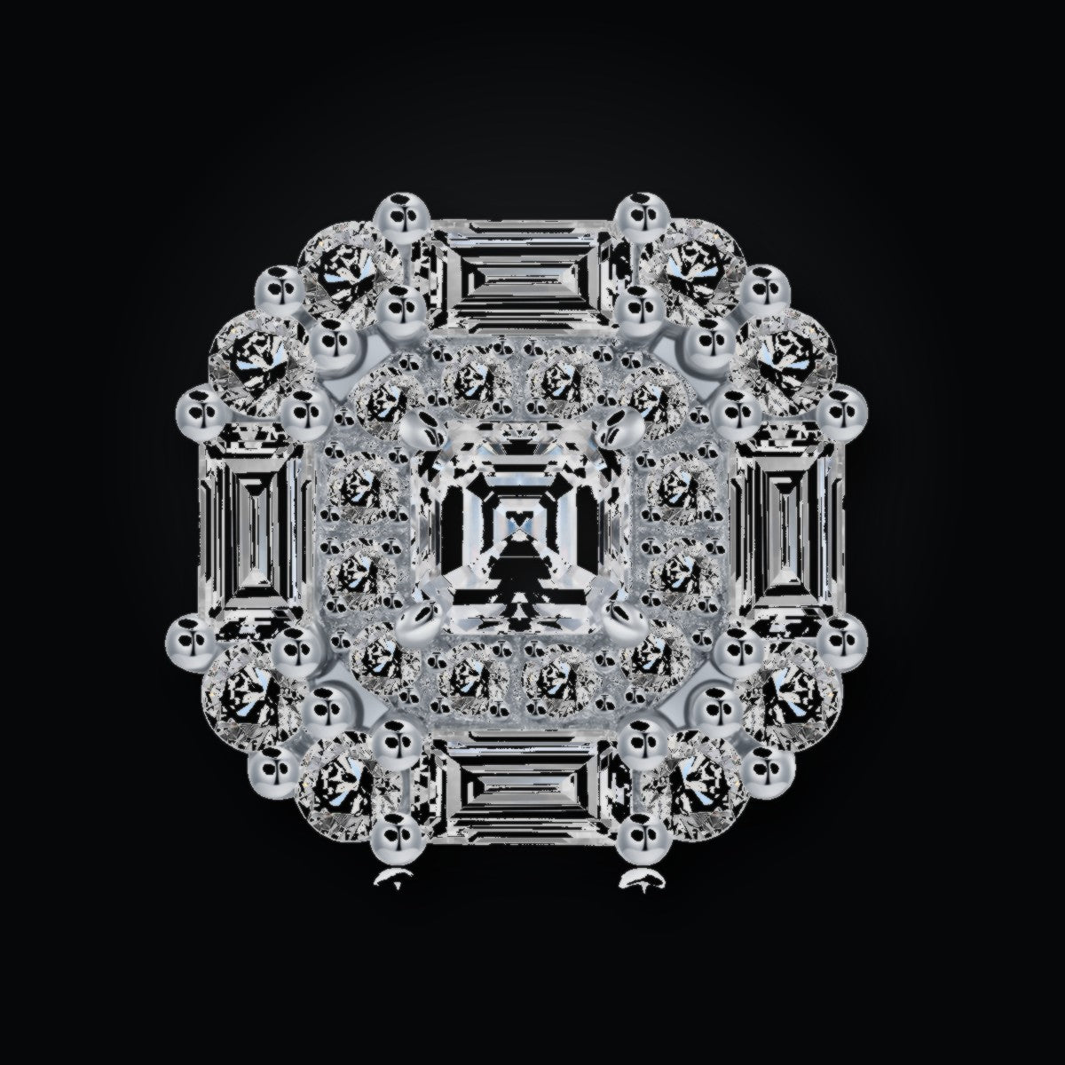 Iced Stud Earrings | Moissanite