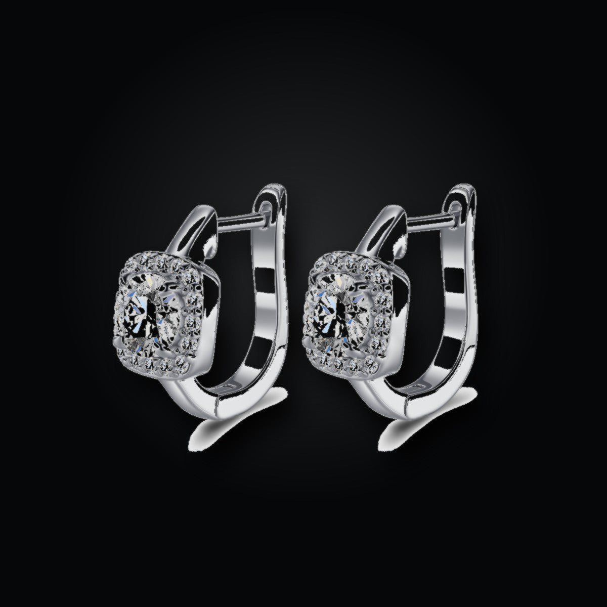 Iced Stud Earrings | 1.0ct | Moissanite