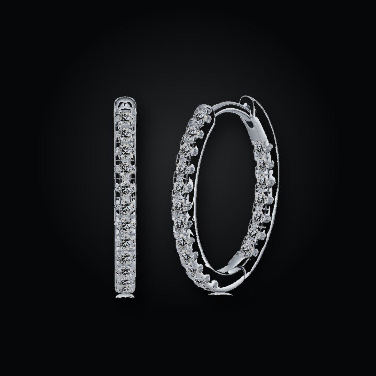Iced Stud Earrings | Moissanite