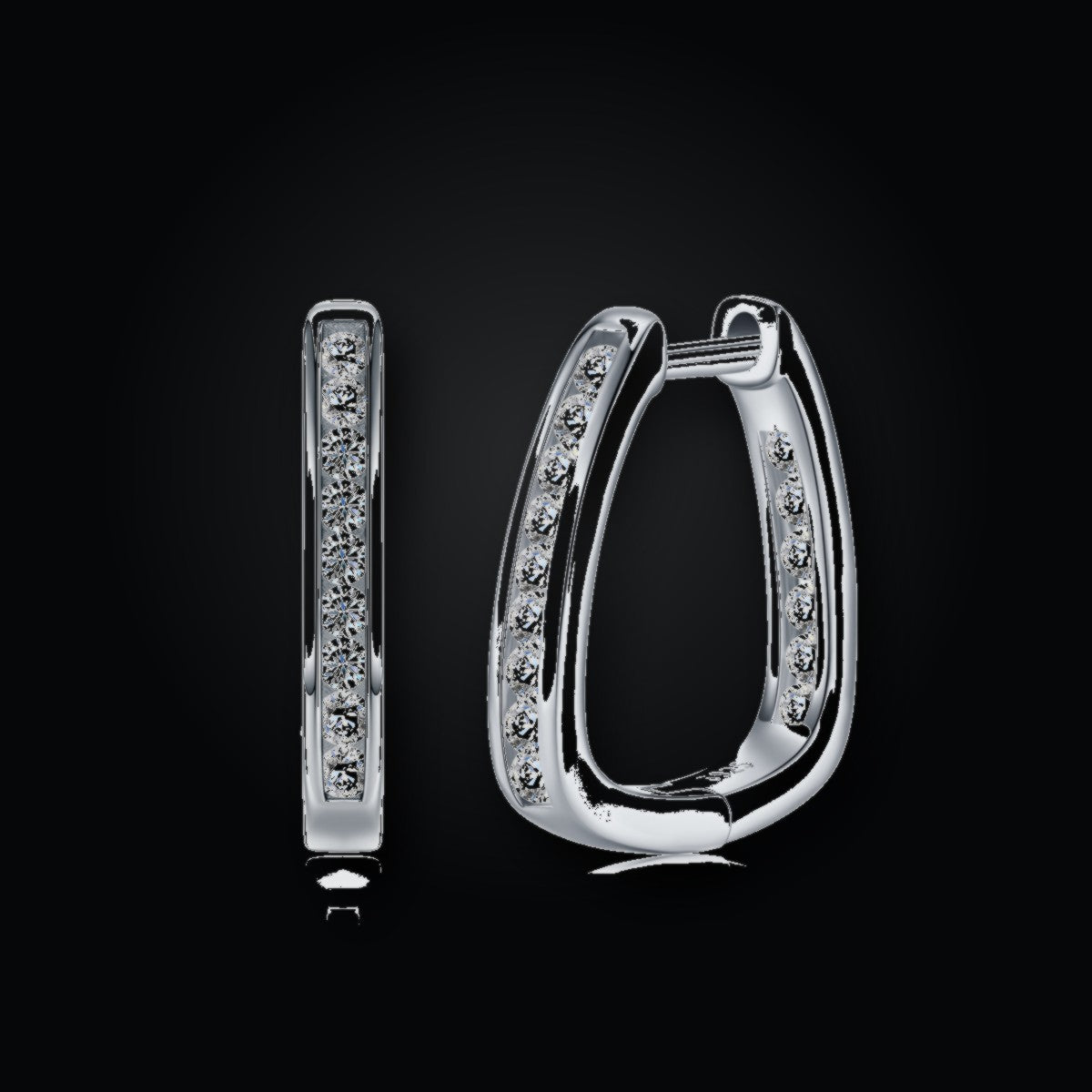 Iced Stud Earrings | Moissanite