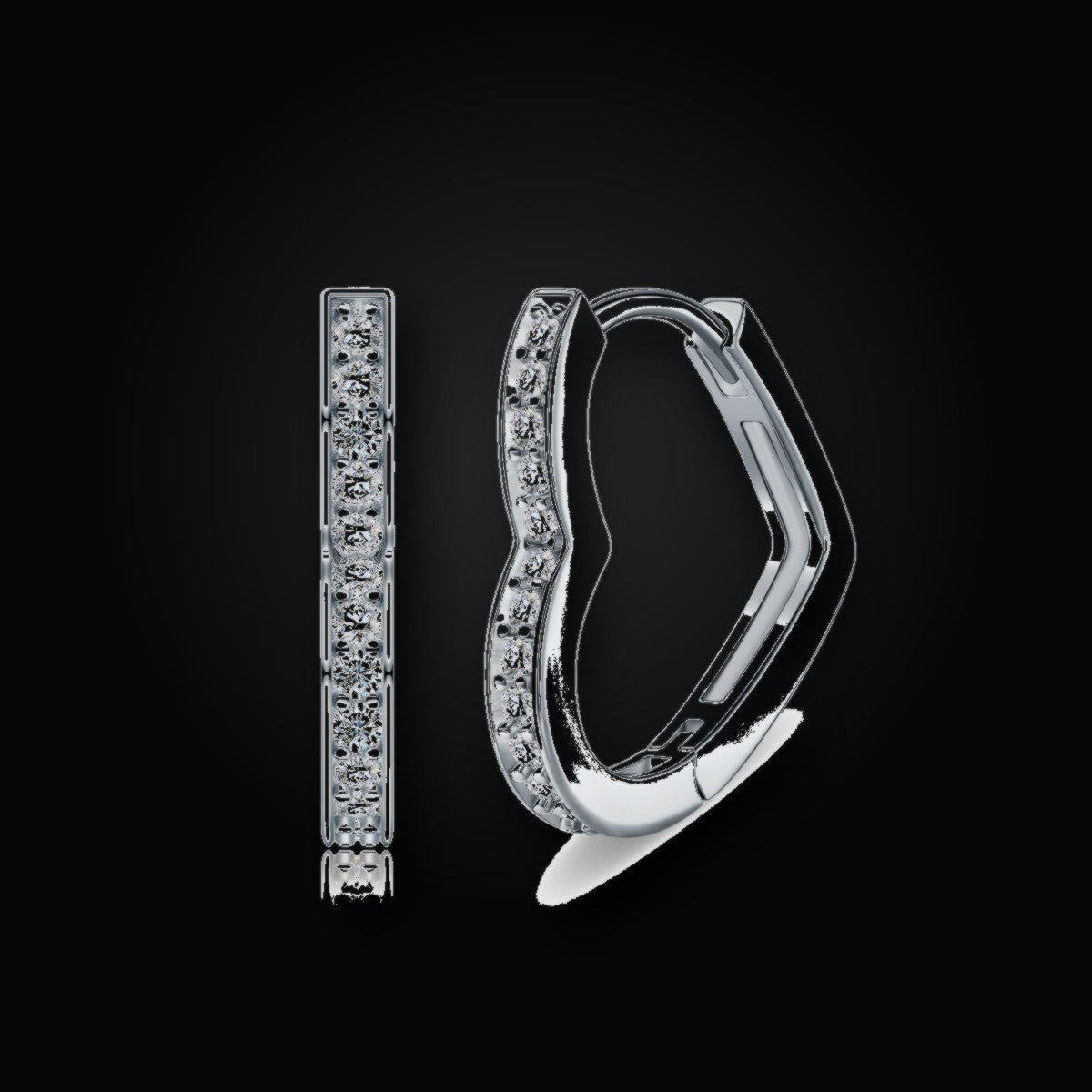Iced Stud Earrings | Moissanite