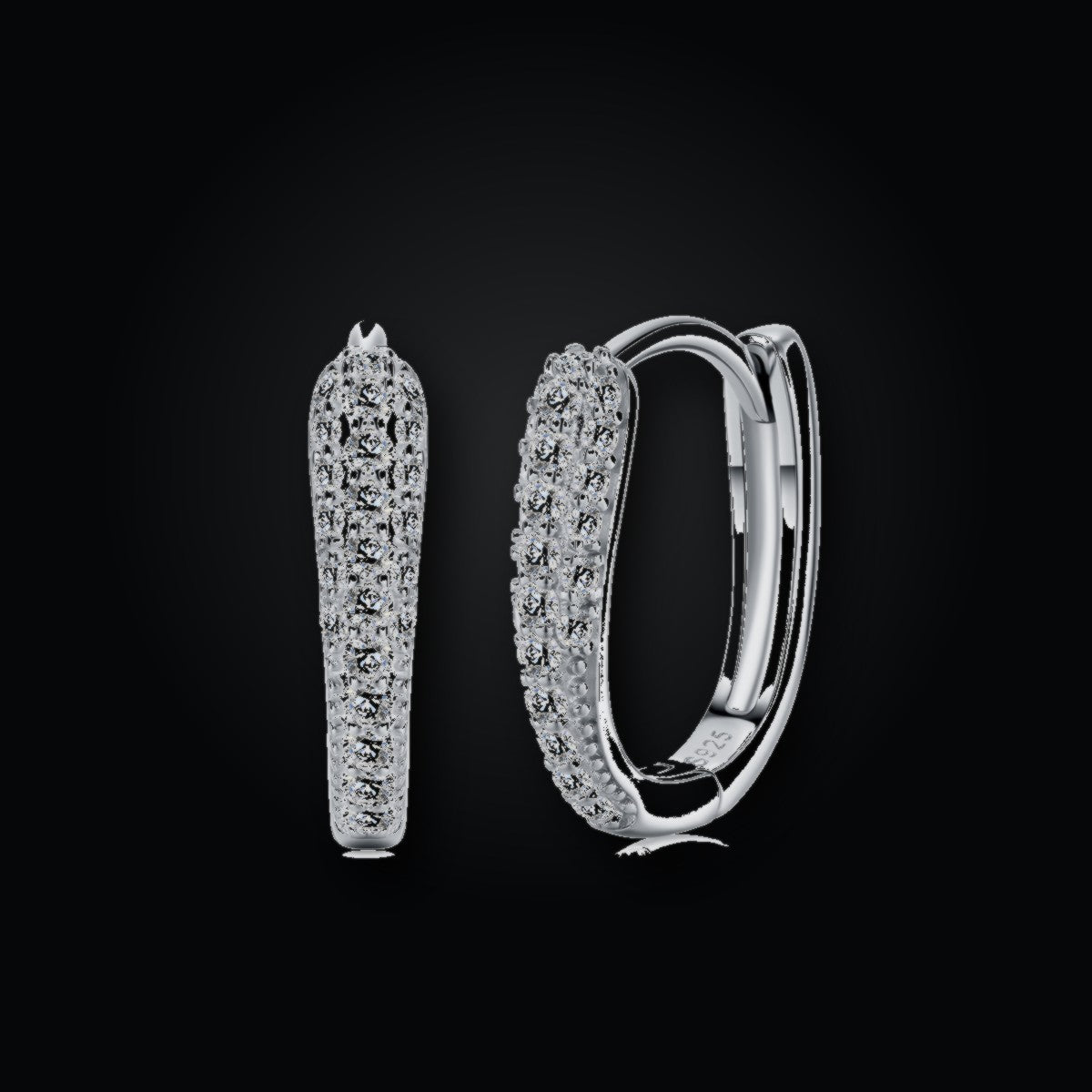 Iced Stud Earrings | Moissanite