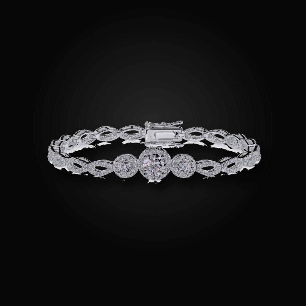 Iced Tennis Bracelet | 1.0ct | Moissanite