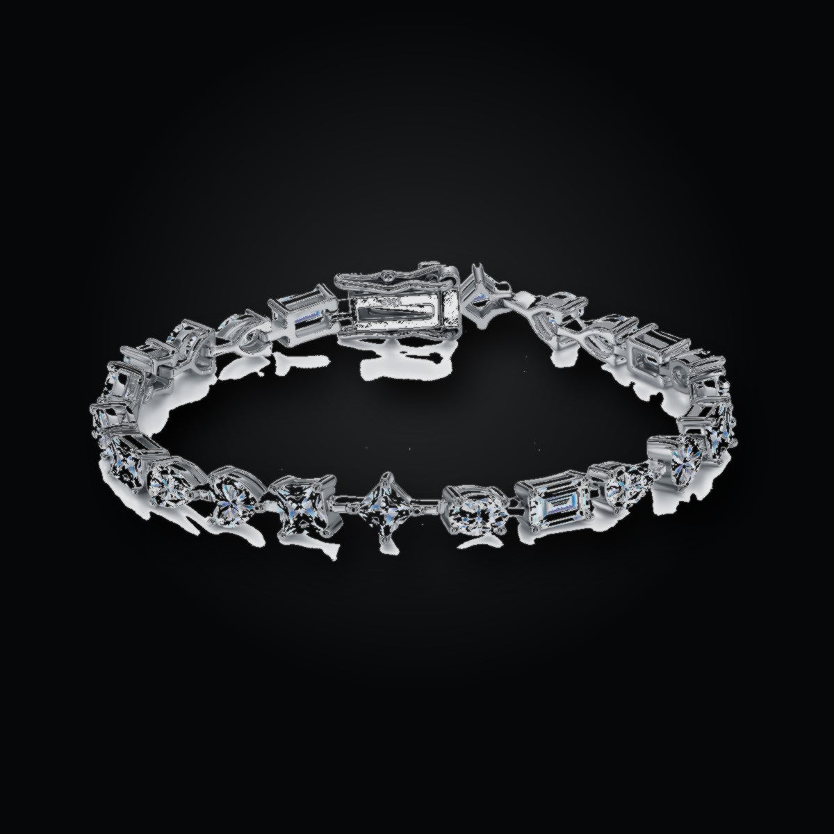 Iced Tennis Bracelet | Moissanite