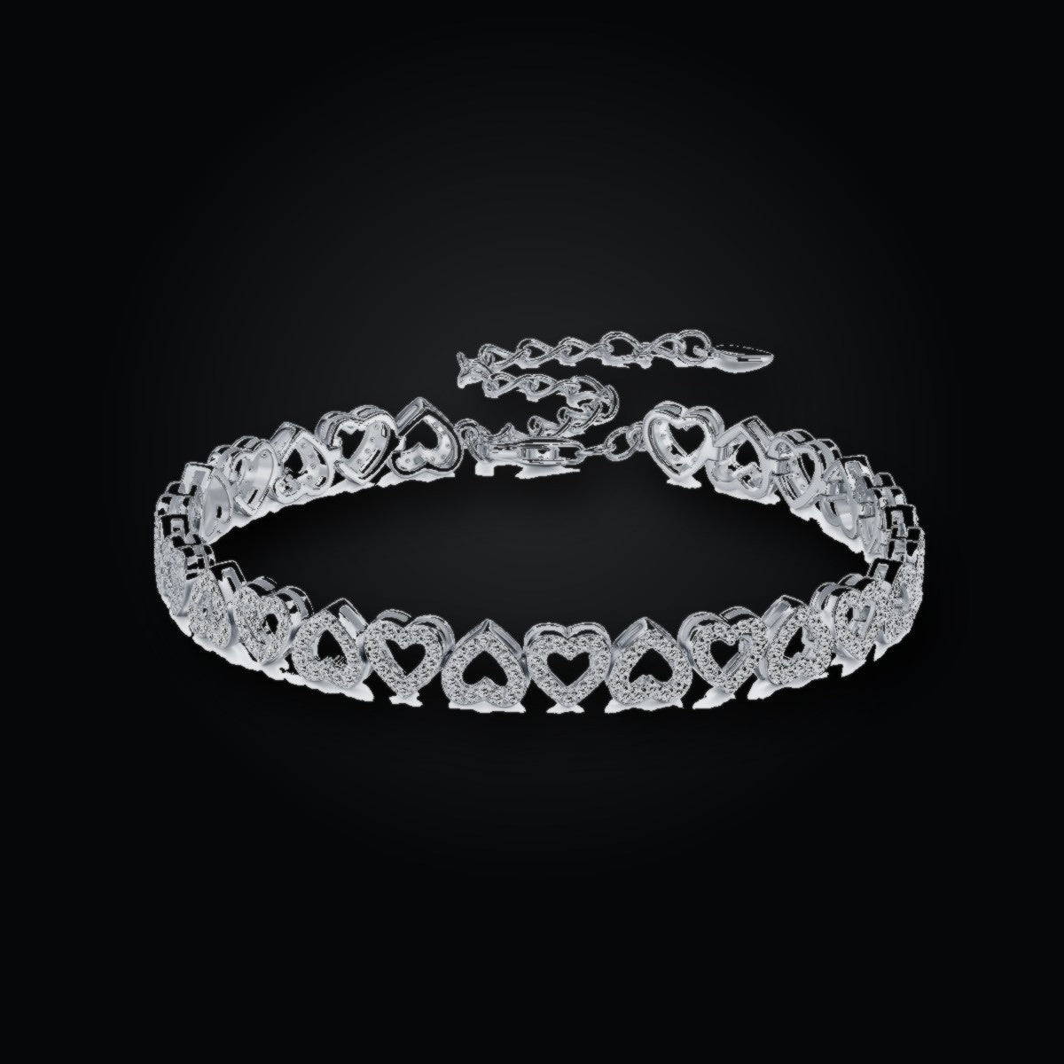 Iced Tennis Bracelet | Moissanite