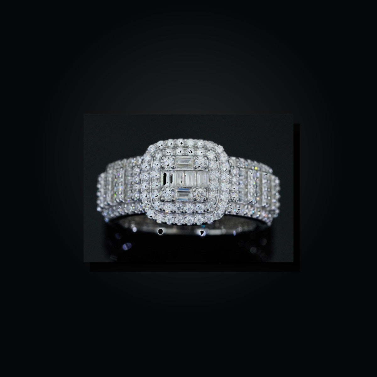Iced Statement Ring | Moissanite