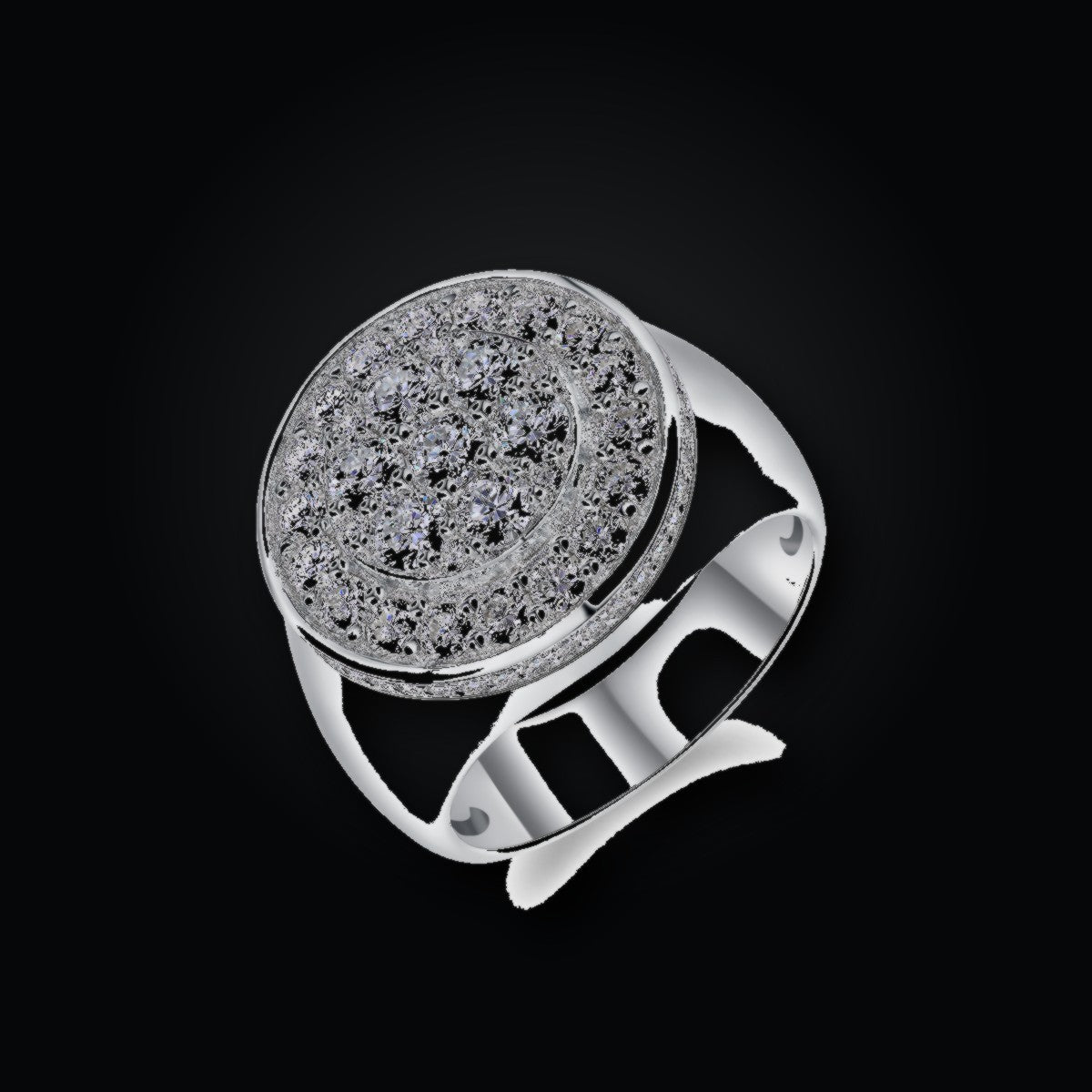 Iced Statement Ring | Moissanite