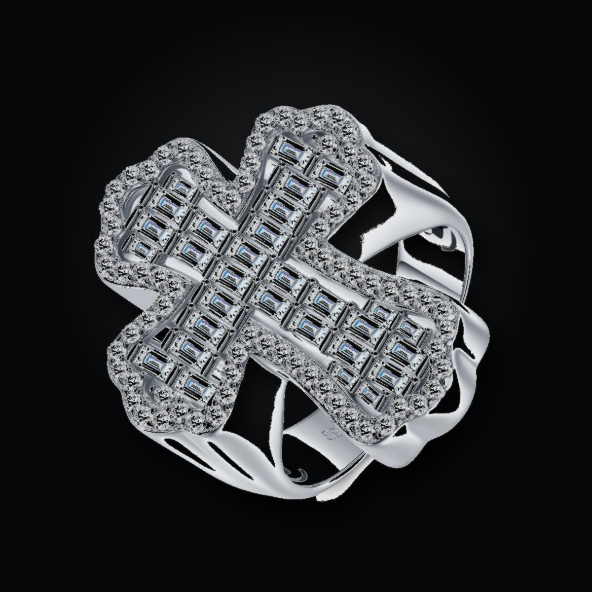 Iced Statement Ring | Moissanite