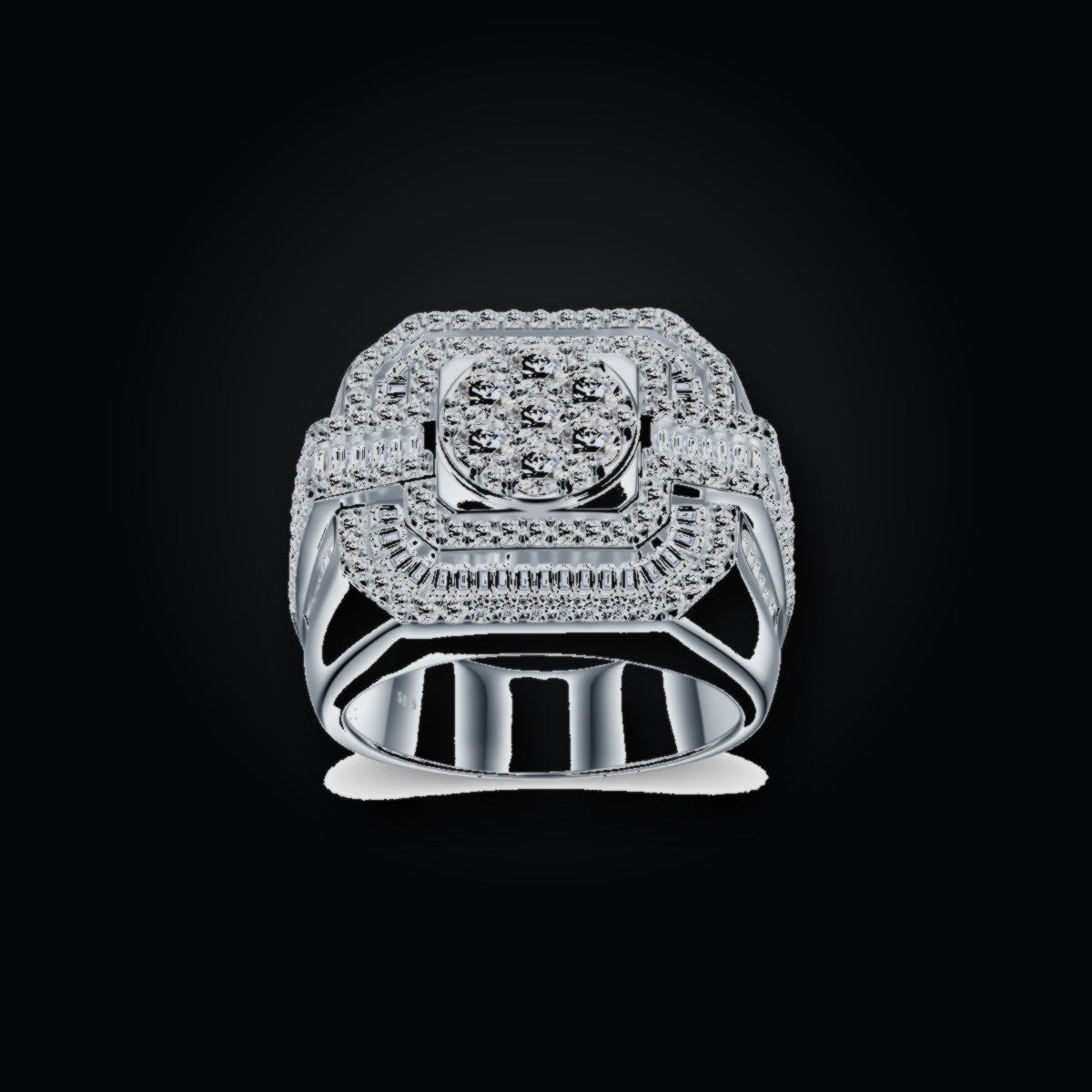 Iced Statement Ring | Moissanite