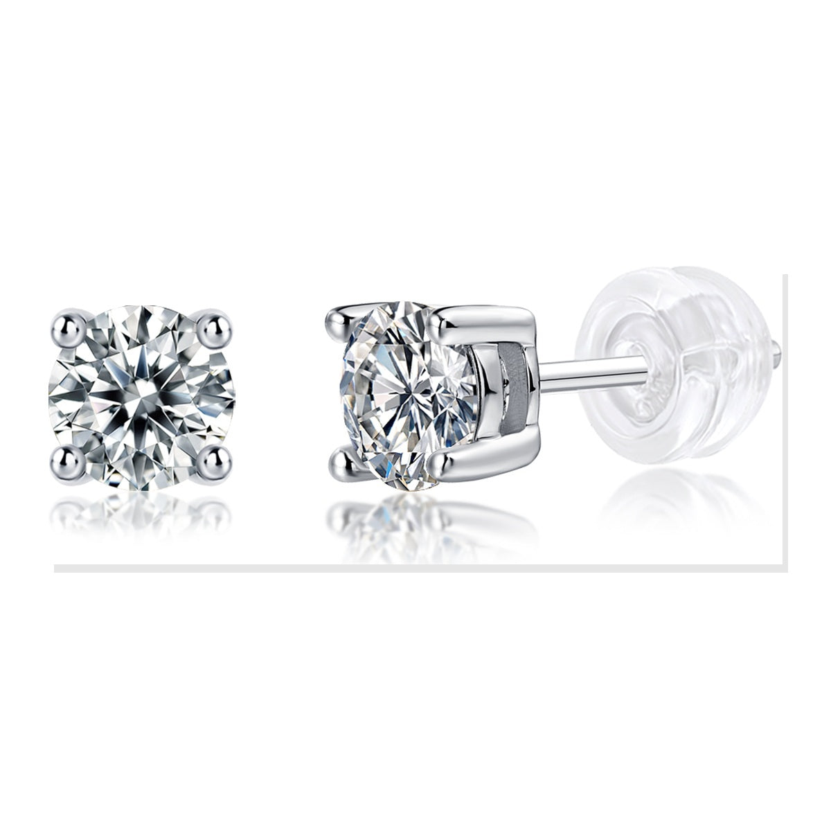 Iced Stud Earrings | Moissanite