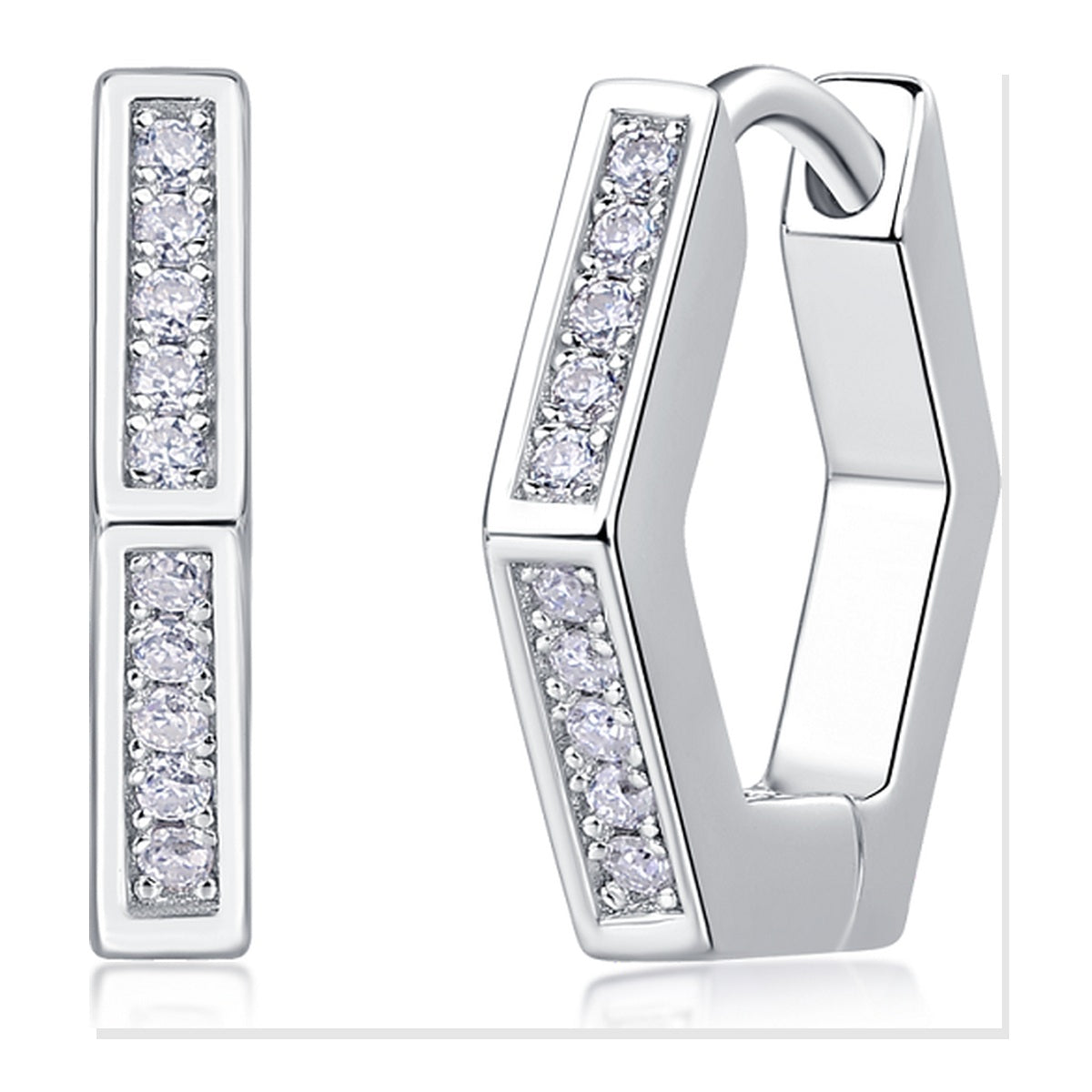Iced Stud Earrings | Moissanite