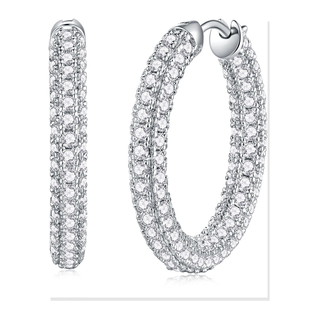 Iced Stud Earrings | Moissanite