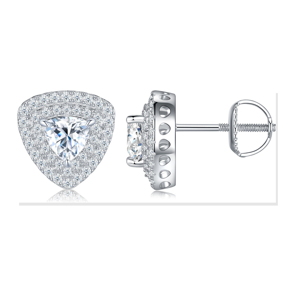 Iced Stud Earrings | Moissanite
