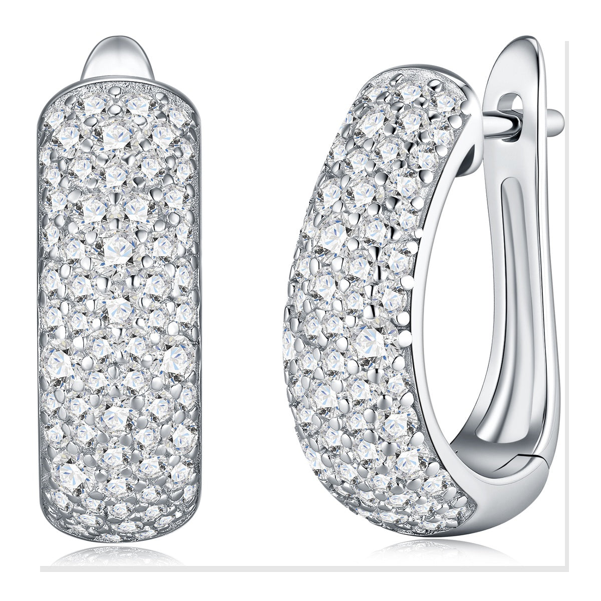 Iced Stud Earrings | Moissanite