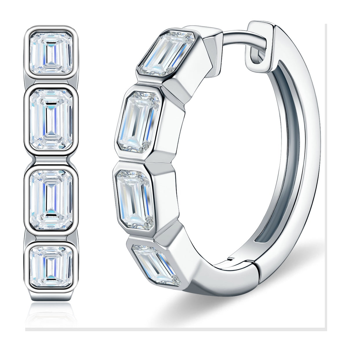 Iced Stud Earrings | Moissanite