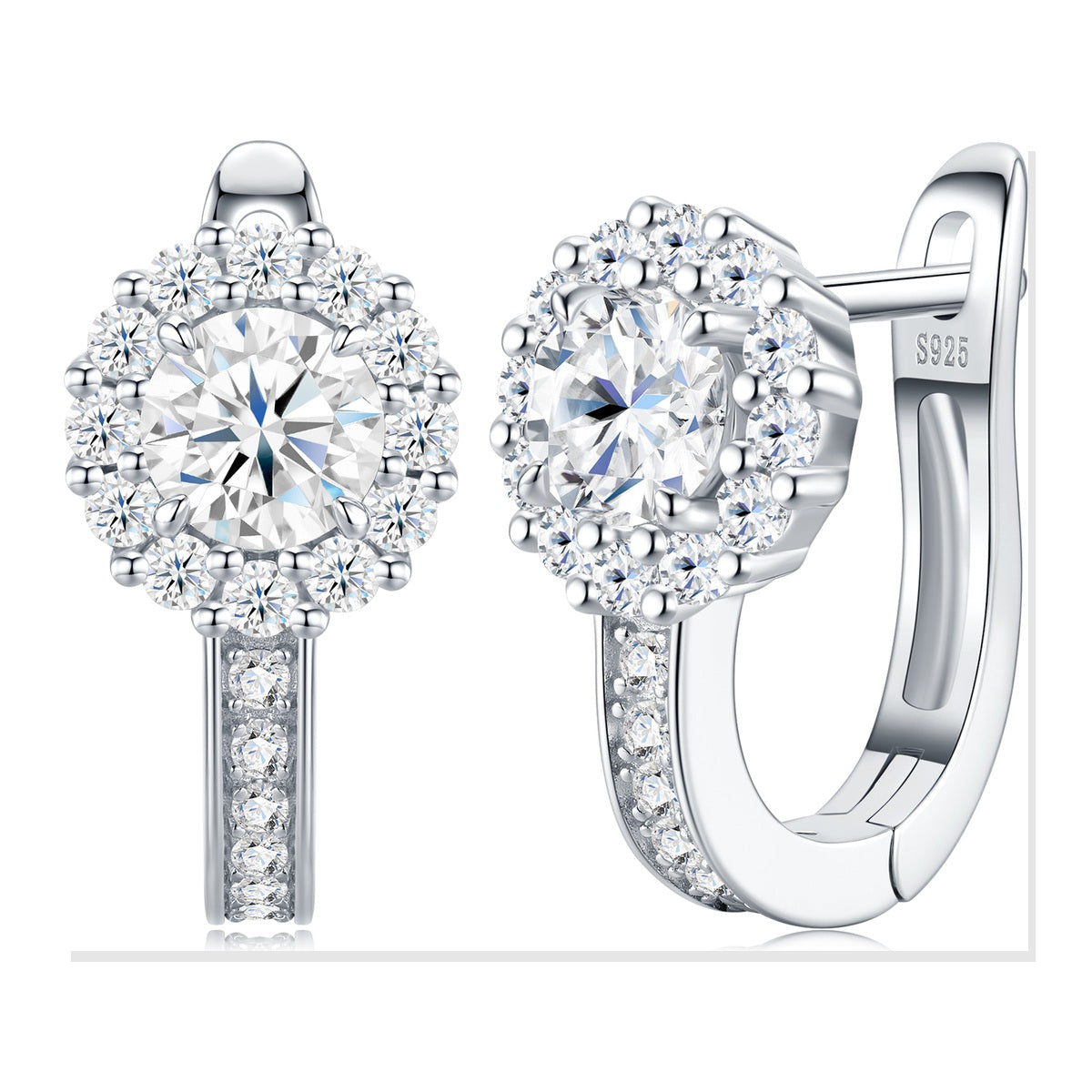 Iced Stud Earrings | Moissanite
