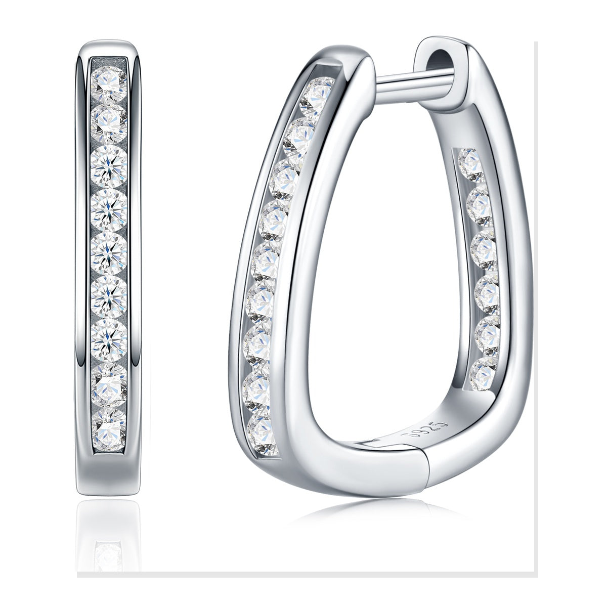 Iced Stud Earrings | Moissanite