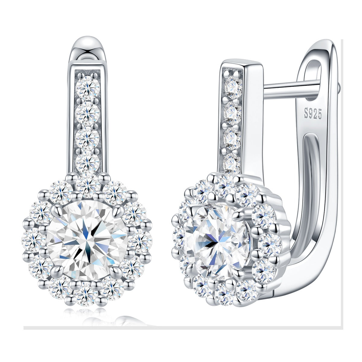 Iced Stud Earrings | Moissanite