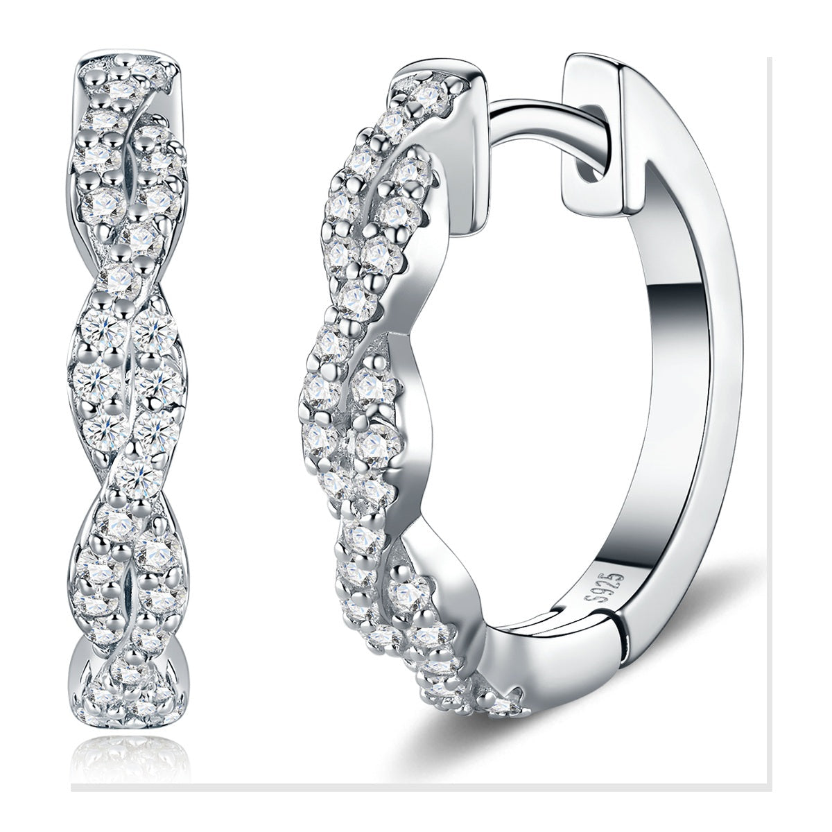 Iced Stud Earrings | Moissanite