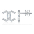 Iced Stud Earrings | Moissanite | E17433