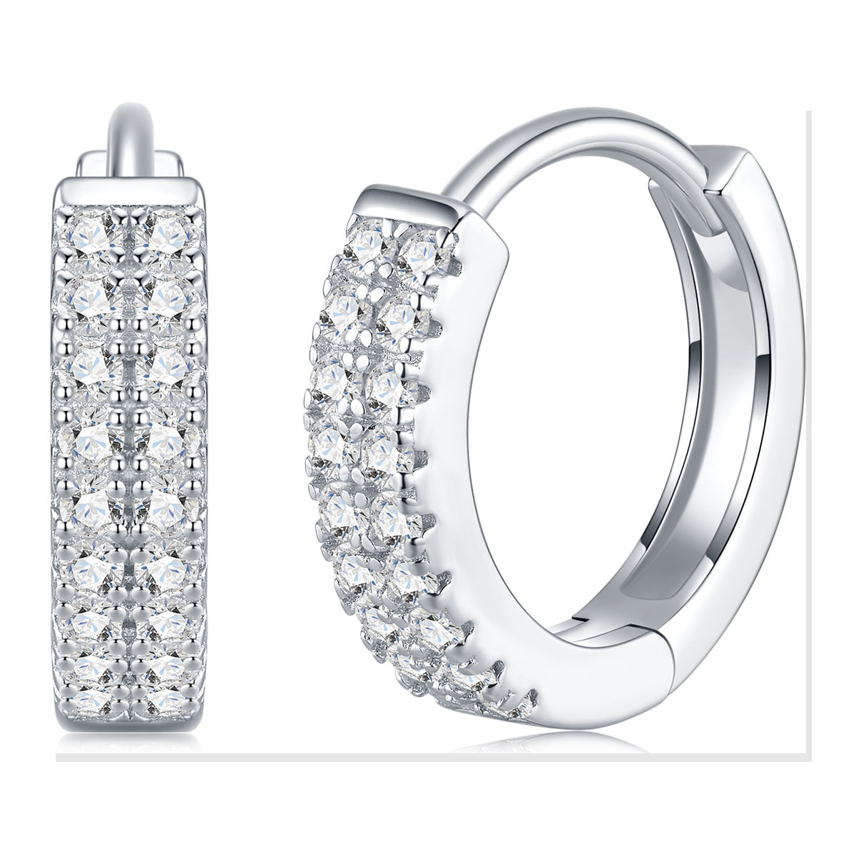 Iced Stud Earrings | Moissanite