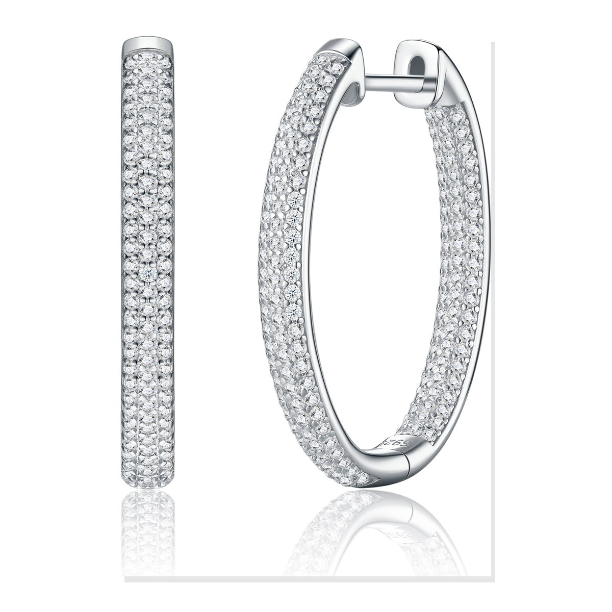 Iced Stud Earrings | Moissanite