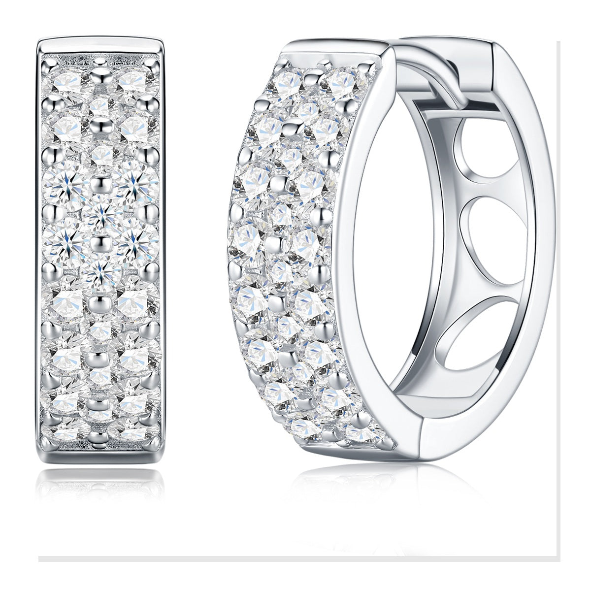 Iced Stud Earrings | Moissanite
