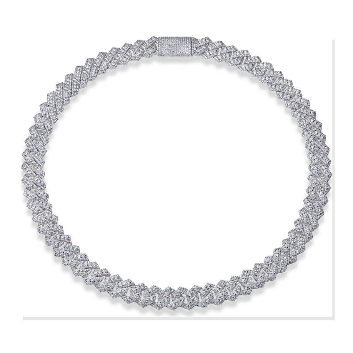Iced Tennis Necklace | Moissanite