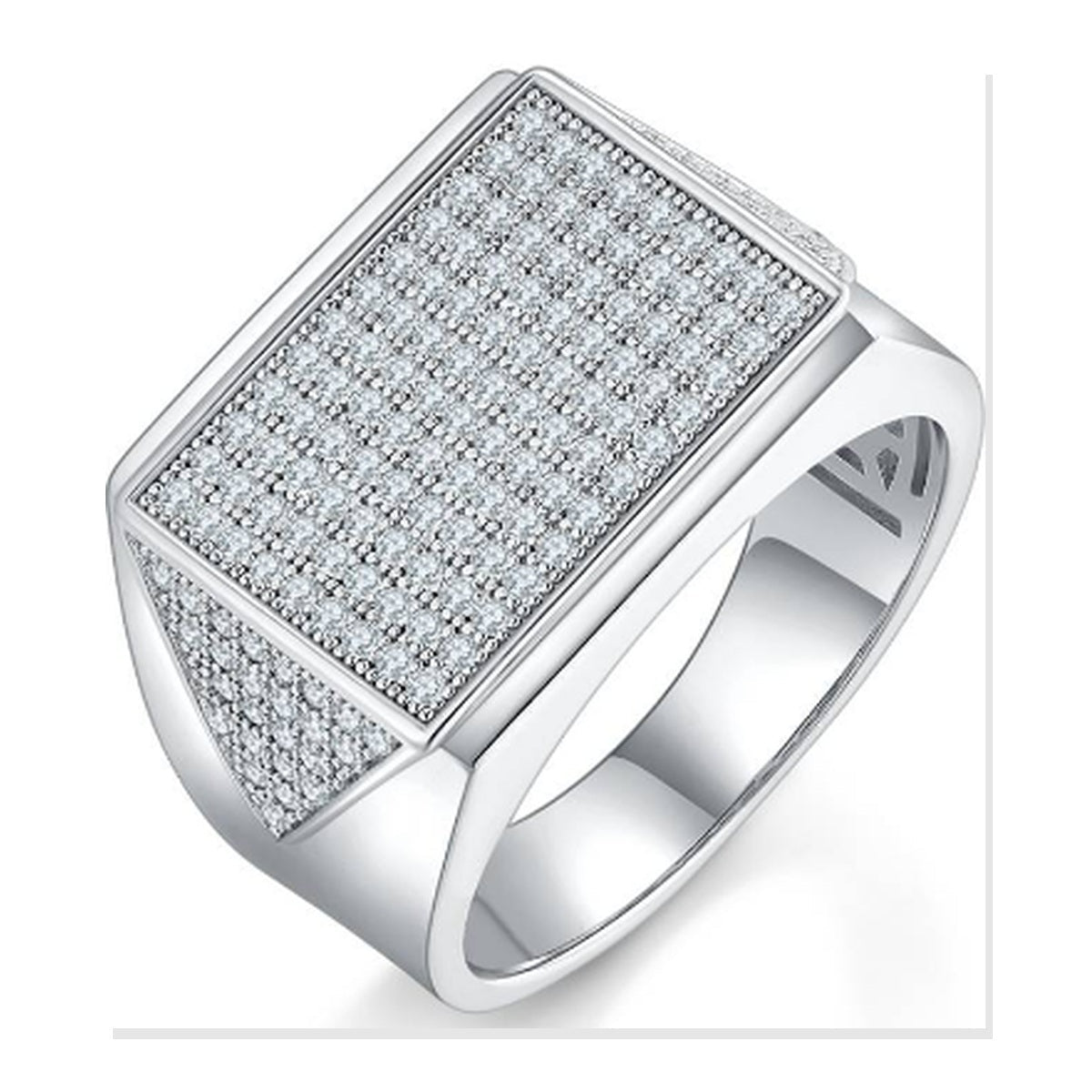 Iced Statement Ring | Moissanite