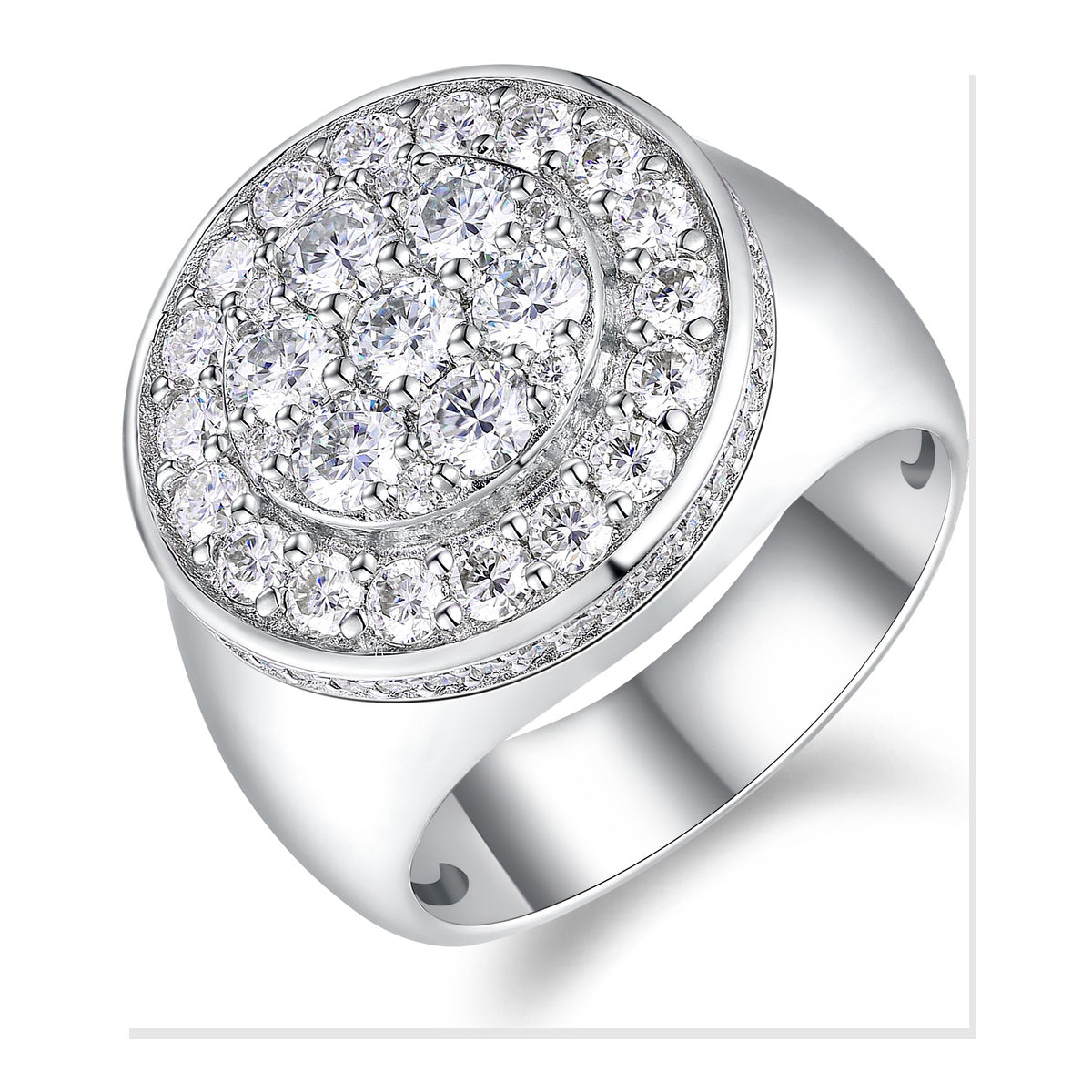 Iced Statement Ring | Moissanite