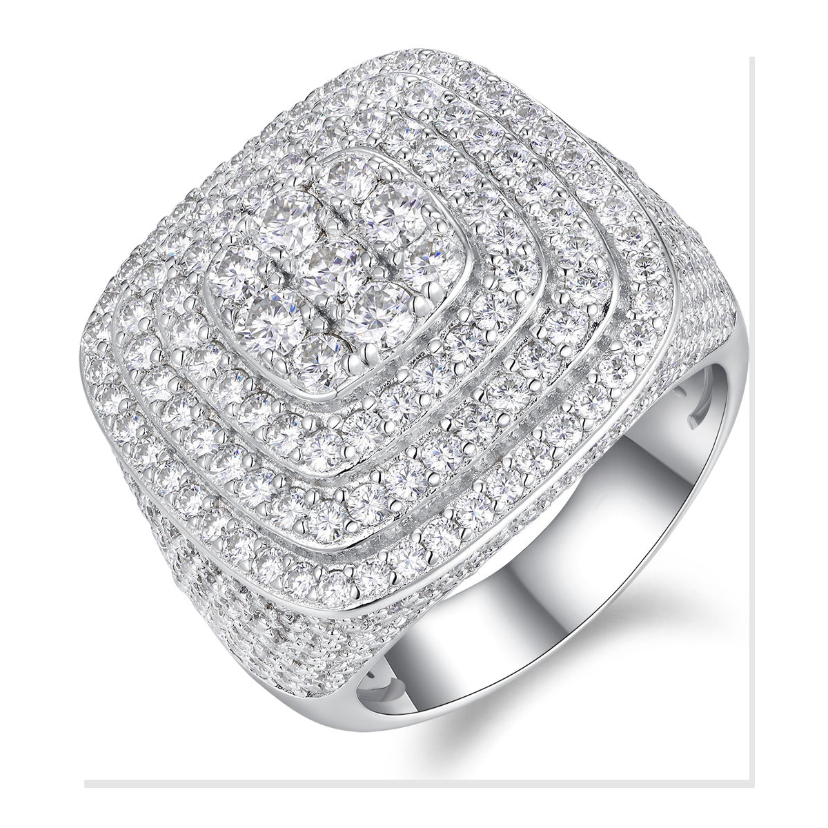 Iced Statement Ring | Moissanite
