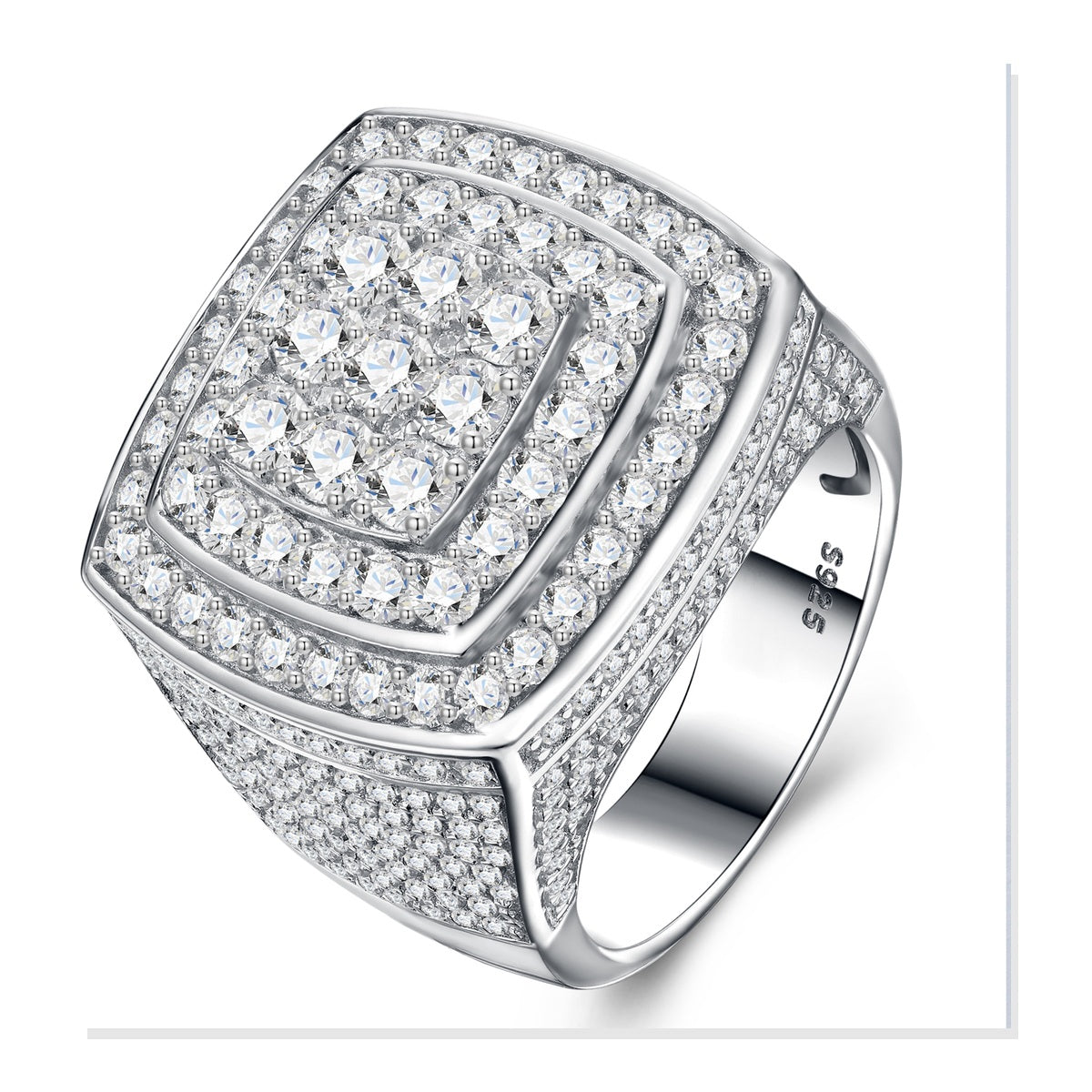 Iced Statement Ring | Moissanite