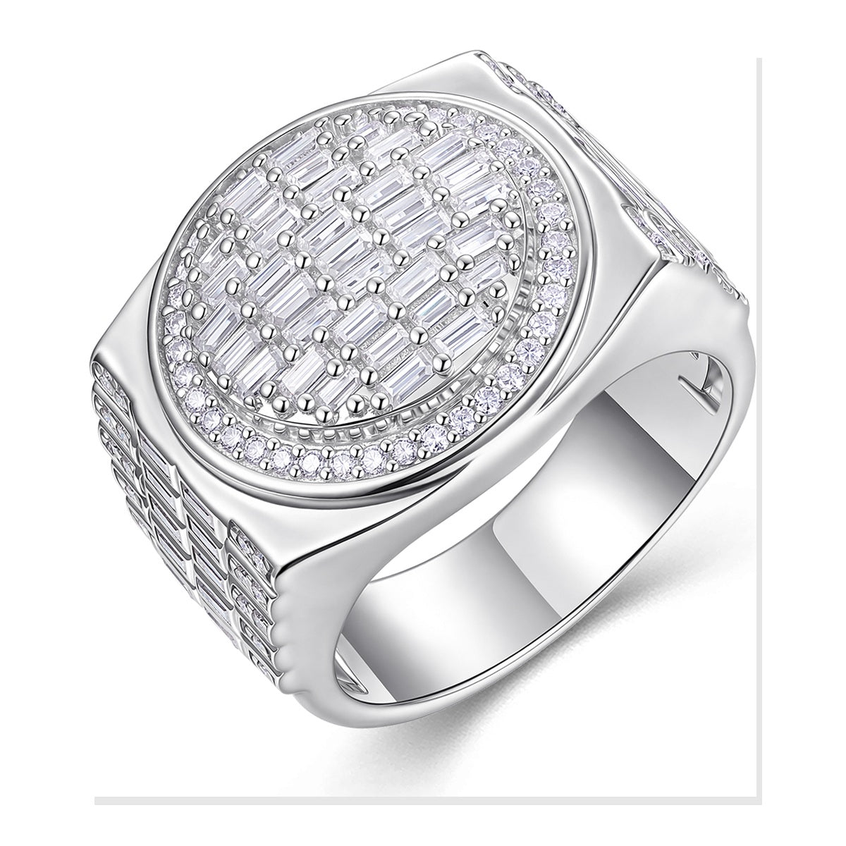 Iced Statement Ring | Moissanite