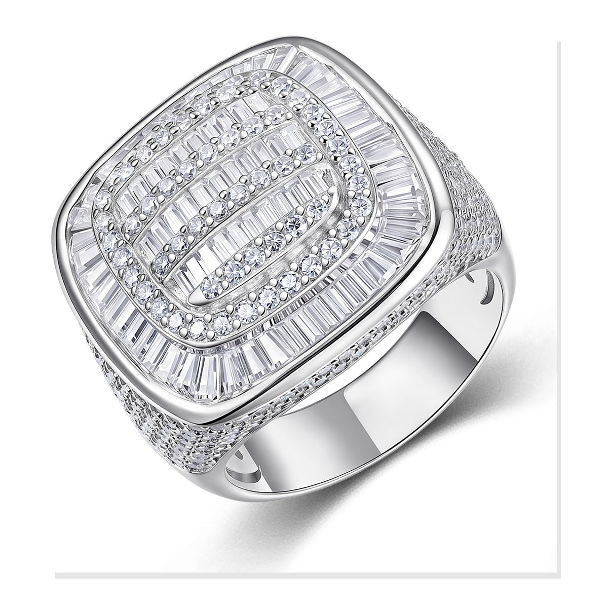 Iced Statement Ring | Moissanite