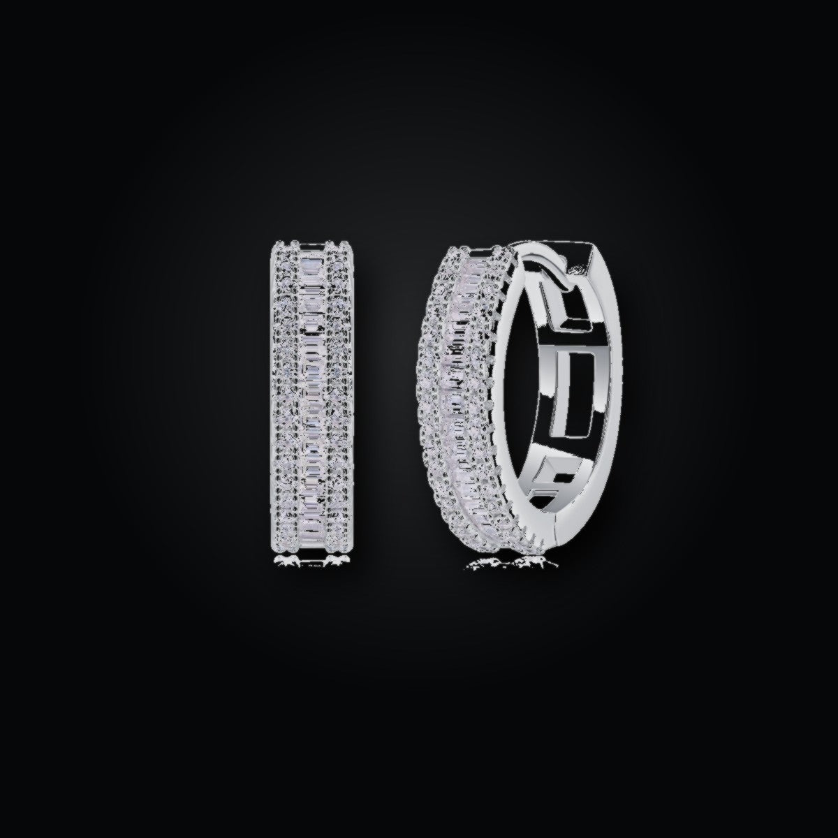 Iced Stud Earrings | CZ