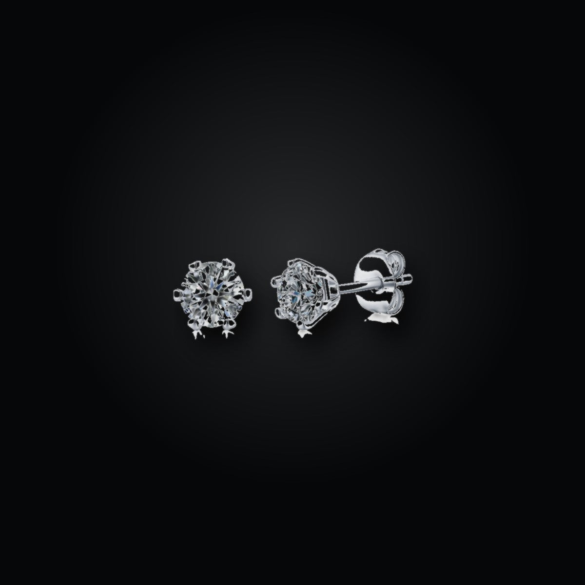 Snowfall Stud Earrings | CZ