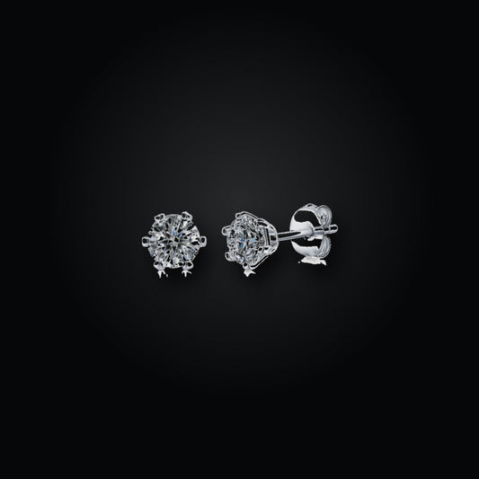 Snowfall Stud Earrings | CZ