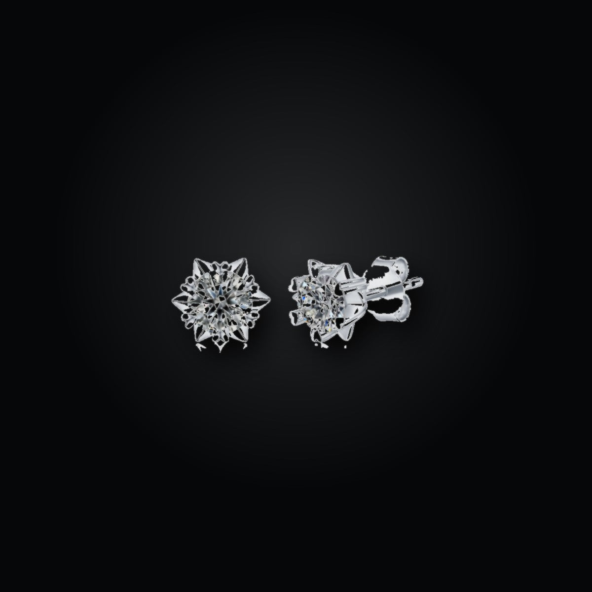 Iced Stud Earrings | 0.50ct | CZ