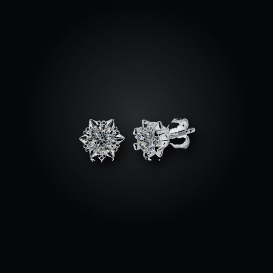 Iced Stud Earrings | 0.50ct | CZ