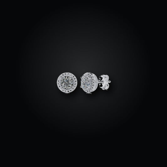 Iced Stud Earrings | 0.50ct | CZ