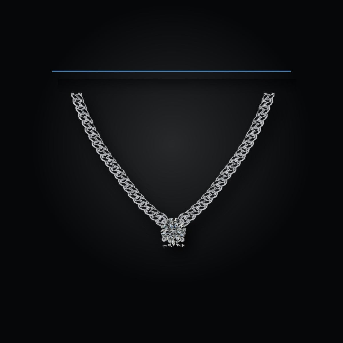 Iced Tennis Necklace | 1.0ct | CZ