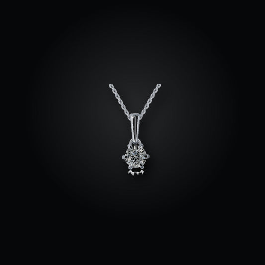 Classic Six-Prong Drop Necklace | 1.0ct | CZ